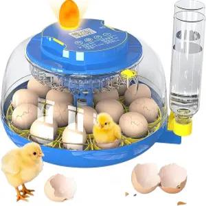 부화 알을 위한 ZPZ 인큐베이터 자동 회전 습도 및 온도 조절 기능이 있는 18개의 알 닭/오리/메추라기