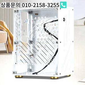 휴대용 아크릴 프레임 FLEX 1U 파워 미니 PC 섀시 외부 디스플레이 호스트 키트 ITX 컴퓨터용 DIY 베어 지