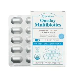 뉴트리랩스 원데이 멀티바이오틱스 500mg x 60캡슐 1개