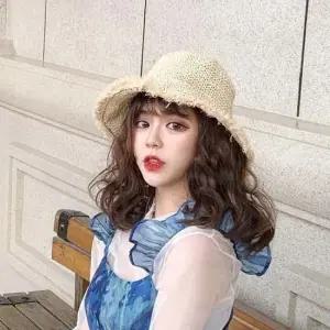 여름 밀짚 플로피햇 선캡 벙거지 왕골모자 라탄 밀집