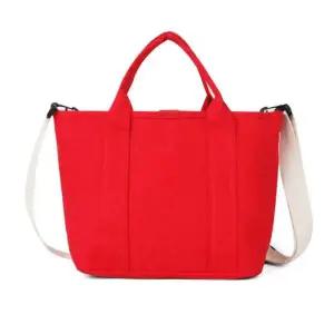 토드백 에코 데일리 크로스 캔버스 가방 레드