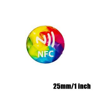 방수 에폭시 NFC 태그 스티커 소셜 미디어 공유 휴대폰 25mm