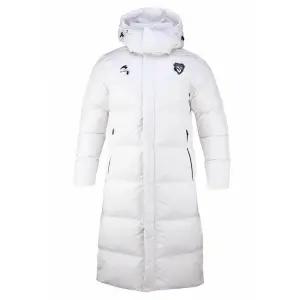 포항스틸러스 날씬해보이는 흰색 다운롱코트 패딩점퍼 방한복 남성코디