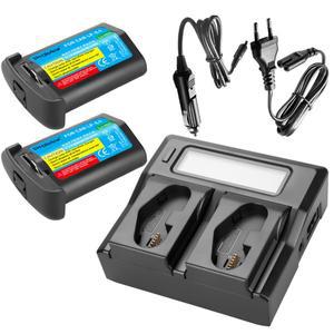LP-E4 LP E4 3300mAh 카메라 배터리 및 LCD 고속 충전기 캐논 EOS 1D Mark IIIEOS-1D IVEOS III