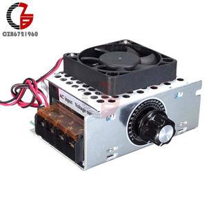 AC 모터 속도 컨트롤러 SCR 전압 조정기 팬 LED 조명 온도 제어 조광기 스위치 방열판 220V 4000W 20A