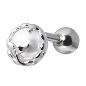 [미니아트]진주 테일 고래꼬리 써지컬 스틸 패션 피어싱