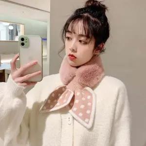 쁘띠퍼 쁘띠머플러 퍼 커플 키즈 2컬러 겨울 퍼목도리 맘커플 맘