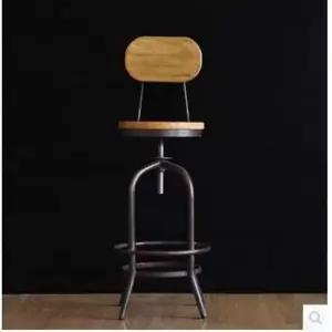 원목 홈바의자 빈티지 홈바 카페 복고풍 체어 레스토랑 의자 높은