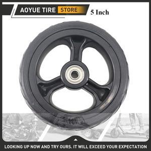 5인치 5x1.5 내구성 뒷 바퀴 스쿠터 전기 용 솔리드 타이어 휠 허브 고무 부품이 전체