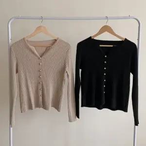 봄 가을 여성 골지 정장 니트 브이넥 가디건 자켓