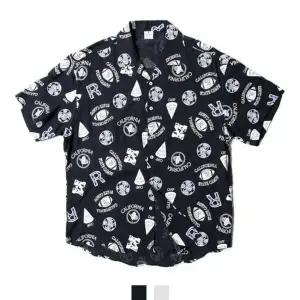 [하프클럽/]캘리포니아 프린팅 오픈카라 반팔셔츠