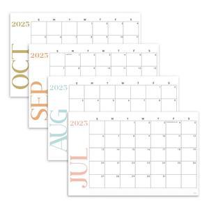 2025년 7월부터 2026년 12월까지의 S O 모던 라지 데스크 캘린더 - 티어 어웨이 테이블 -2026 블로터 아카데믹 플래너 패드 11x17인치