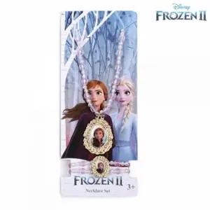 ( )한중 겨울왕국2 목걸이 팔찌 세트 안나 핑크