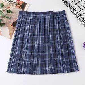 네이비 교복치마 학생복 교복 체크패턴 (WFKC2UH)