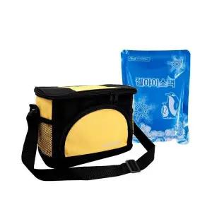 아이스팩내장 5L 쿨러백 포함 아이스팩 옐로우보온백 5리터