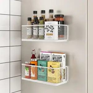 고품질 마그네틱 자석선반 냉장고 세탁기 현관문 부착 벽선반 (WFKDR6Q)