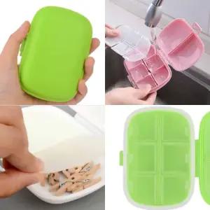 신상품 트렌드 8칸 휴대용알약케이스 휴대용약통케이스 수납케이스 동전케이스