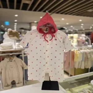 [블루독베이비] 26/SS(레드)스윗애플모자세트우주복(4617004113)출산 임신 간절기 신생아 백일 유아 선물