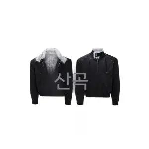 남자 항공 점퍼 늑대털 칼라 도톰 기모 패딩 코트 겨울 보온 양면 가죽 재킷 원픽4