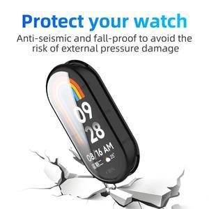 Xiaomi Mi Band 10 용 화면 보호기 케이스 Mi Band 10 용 소프트 TPU 페이스 커버 전방위 보호 범퍼 액세서