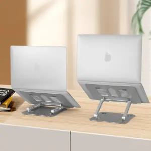 관절형 접이식 거치대 태블릿 노트북받침대휴대용 수직 맥북 원목 수직대 알루미늄 독서대 쿨링