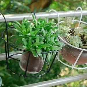 발코니 행잉 화분 거치대 세트 베란다 다육 꽃 원형 선반 걸이 받침 진열대 정리대 선반대 식물 받침대 철