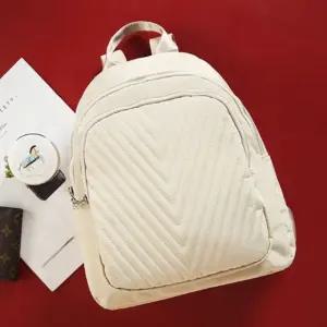 고품질 여성 배낭 백팩 사선 가벼운 배낭 소형 가방 베이지 (WFKDXQR)