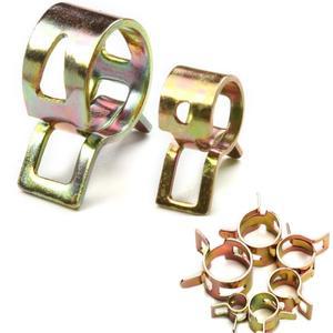 10Pcs 아연 도금 스프링 밴드 연료 호스 클립 링 세트 실리콘 파이프 클램프 하우스 도구 키트 6/7/8/9/10/