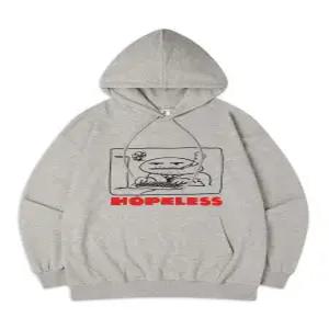 [탑보이][탑보이] 호프리스 오버핏 기모 프린팅 후드 스웨트 셔츠 (PTH2097)