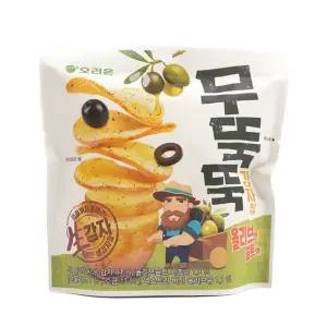 오리온 무뚝뚝 감자칩 올리브앤솔트맛 52g 14개입스낵 슬라이스 앤맛 과자