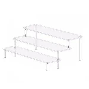 아크릴 진열장 피규어 보관함 3단 30cm 40cm어전시 어보관함 진열대 어진열대 계단식 어대 어진열 어선반