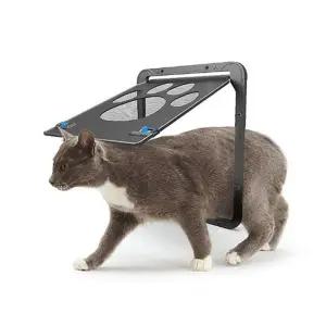 오픈스위치 애견안전문 펫도어 개벽 울타리 개문