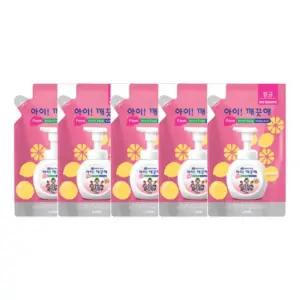 아이깨끗해 거품형 핸드워시 리필200ml 5개입 세정제 향좋은 좋은 어린이집 손세트 유치원 유아 아동 아이