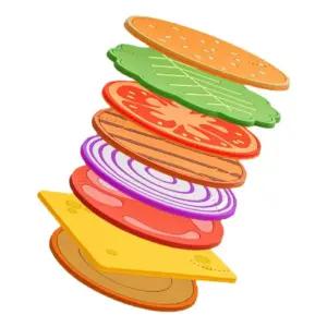 실리콘 햄버거 컵받침 세트 홈 인테리어 소품티코스터 집들이선물 귀여운 주방 카페 감성