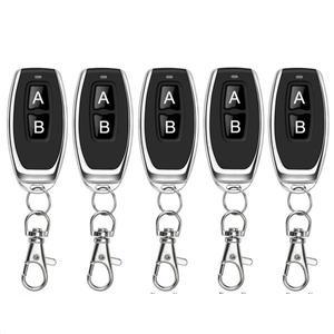 무선 RF 리모컨 온 오프 단추 컨트롤러  송신기 복제 차고 게이트 문짝 전구 키  433MHz 5 개 10