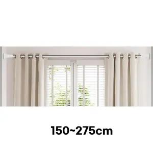 커튼 압축봉 특대형 길이조절 긴사이즈 사각 스텐 커튼봉 화장실 침실 안방 무타공