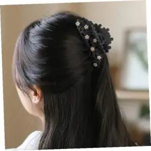 국산집게핀 엔젤슈슈데이지플라워큐빅집게핀꽃긴머리핀