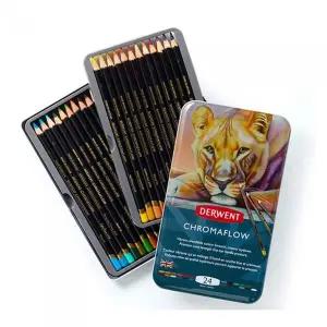 [셀러에이드]크로마플로우 색연필 24색 개(1개입) 전문가용색연 학생용색연필