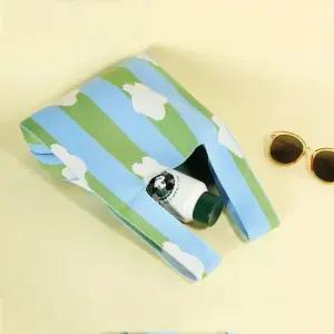 봉지 봉다리백 봉다리 스트라이프 니트백 구름아이보리 (WFKDXUD)