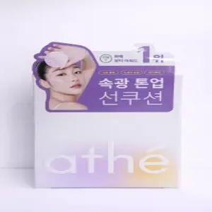 Athe 비건 릴리프 라이팅 톤 업 선쿠션 미스티퍼플 SPF50+ 12g 1개