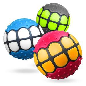 도그 그릴즈 강아지 공 장난감 삐걱거리는 가져오기 - 대형 중형견을 위한 고무 재미있는 선물 (버라이어티 팩)