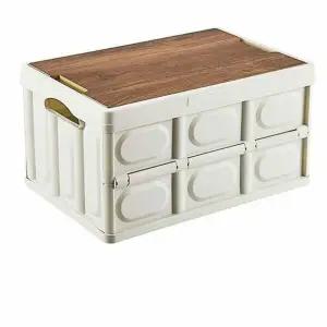 수납함 캠핑 정리함 캠핑폴딩박스 폴딩박스 상자 우드 정리