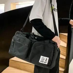 스트릿스타일 미니패치 멀티 포켓 스포티 크로스백 WED3873