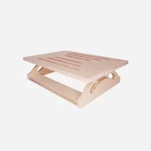 이앤위즈 WIZ0109 스윙 발받침대 WFB04 발판 디딤대 원목 원목판 받침