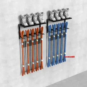 스키 거치대 스탠드 진열장 풀리 데크 걸이대 스케이트 바퀴형 수납 부츠 정리대