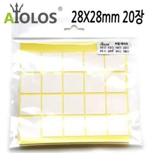 AiOLOS 써멀 테이프 28x28mm 20장방열판 써멀잎 열전도 써멀패드 냉각 도패드 도용품 쿨러