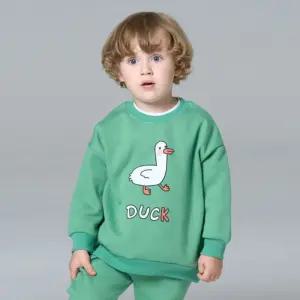 기모DUCK세트 유아상하복어린이상 키즈등원룩 운동 편한 귀여운상 상하 가을 트레이닝 등원