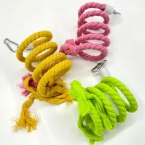 앵무새 놀이터 새장용품 로프 와이어 1m 횟대