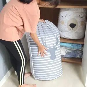 ( )겨울 사슴 팩 이불 계절 보관함 보관 옷 겨울 옷 다용도 사슴 함 부직포 겨울옷 파우치 이불 계절 팩