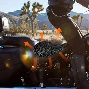 라이딩용 메쉬 안장 커버 시트 주차 배달가방 범용 고정